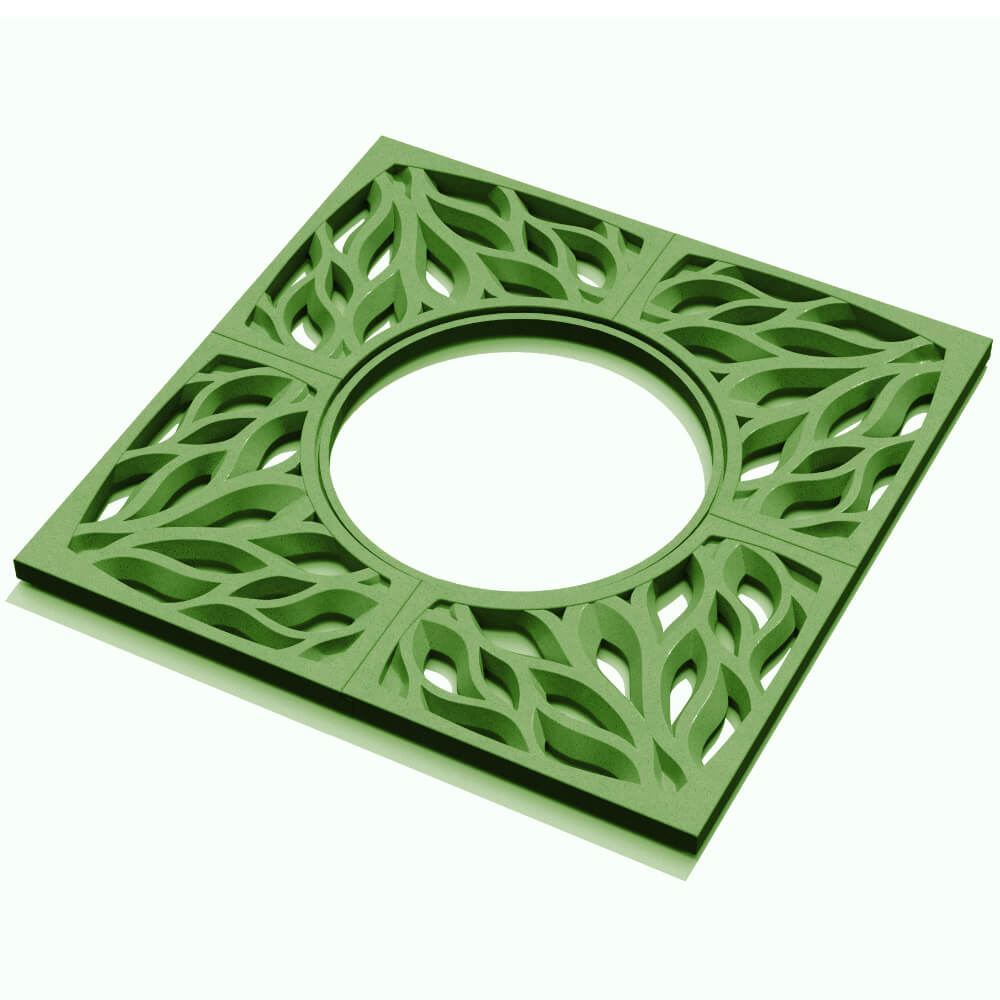 Приствольная решетка для дерева ZKING CRUST 1.2х1.2м Зеленая в Салехарде фото