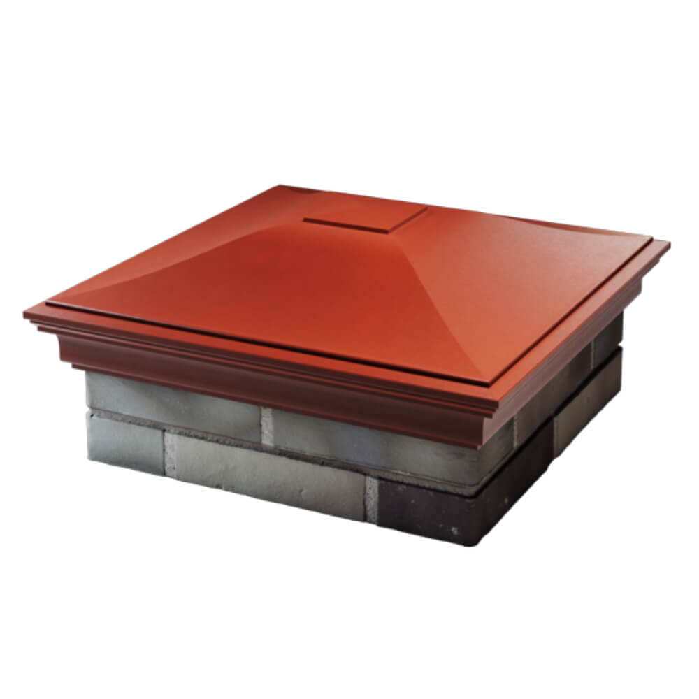 Колпак Zking Монблан Красный на столб 2х2 кирпича (515х515мм) в Салехарде фото