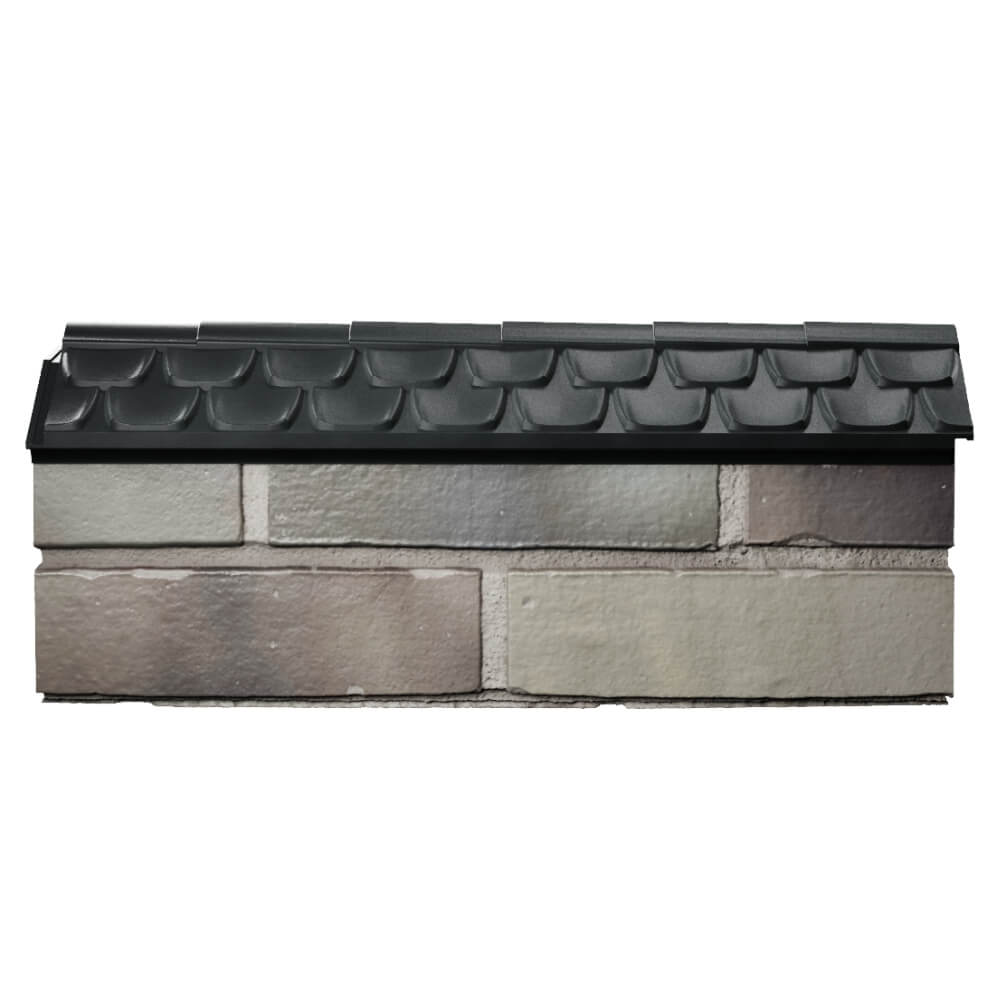 Парапет Zking Эльбрус Черный с посадкой на 0.5 кирпича (130мм) в Салехарде фото