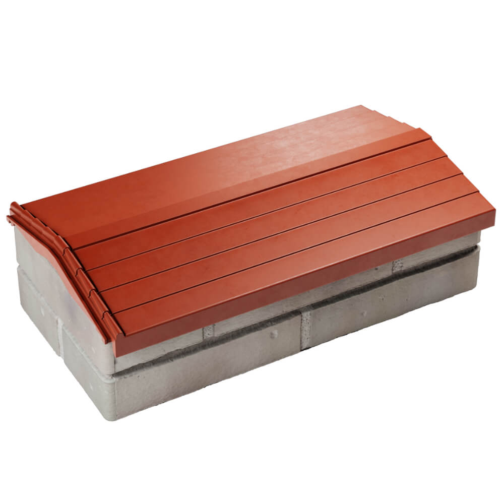 Парапет Zking Бона ХайТек Красный с посадкой на 1 кирпич (200/225/255мм) в Салехарде фото