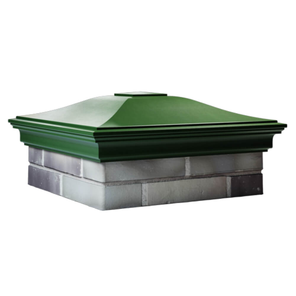 Колпак Zking Монблан Зеленый на столб 2х2 кирпича (515х515мм) в Салехарде фото