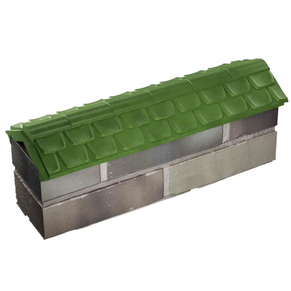 Парапет Zking Эльбрус Зеленый с посадкой на 0.5 кирпича (130мм) в Салехарде фото